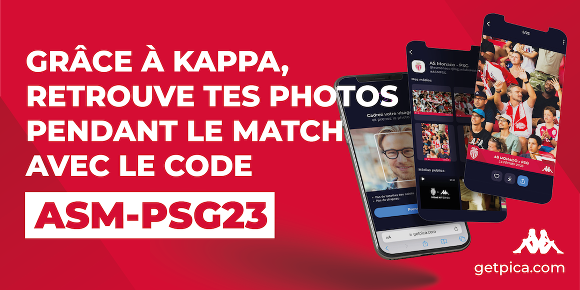 Récupère les photos de ta présence au Stade Louis-II face à Paris !