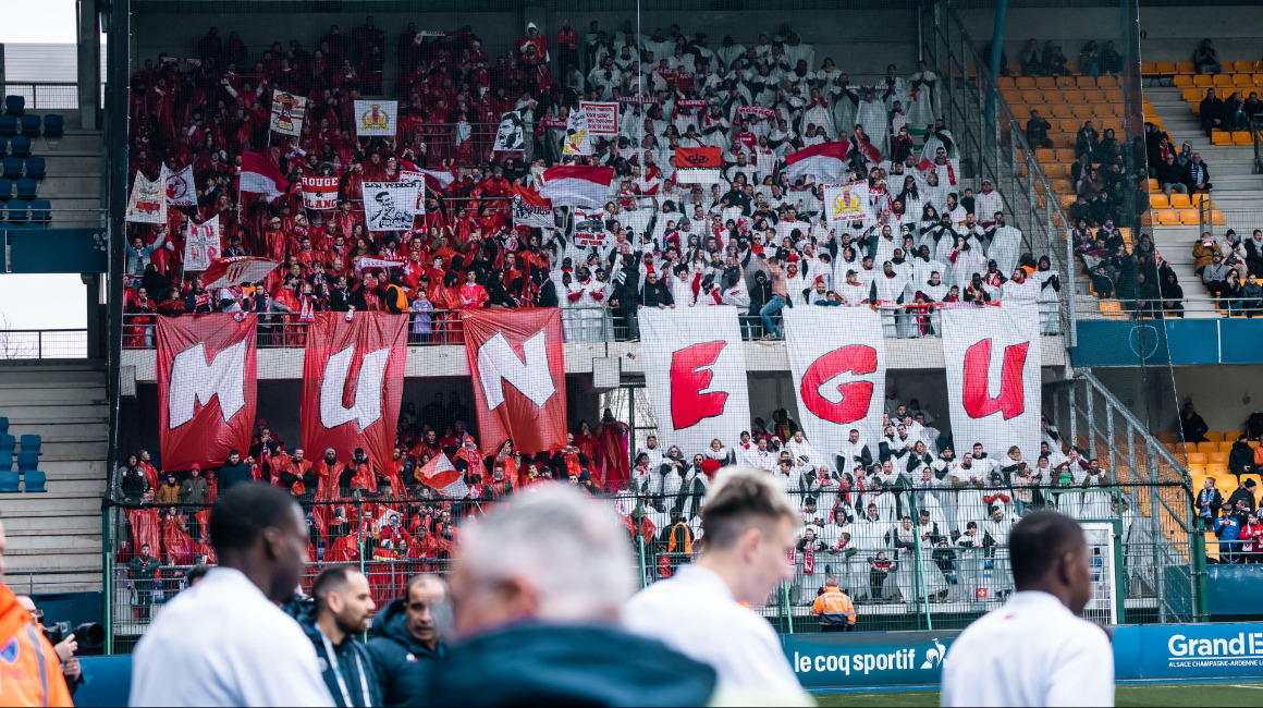 Les supporters des Rouge et Blanc présents en force à Troyes