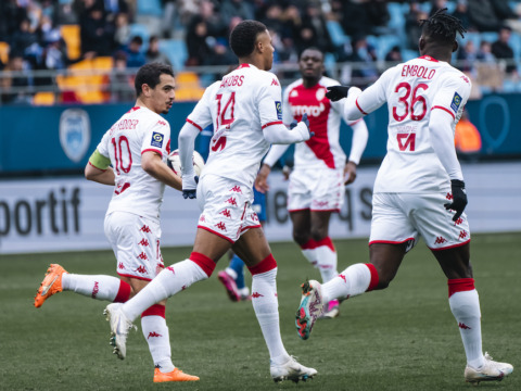 Le groupe de l’AS Monaco pour la réception de Reims