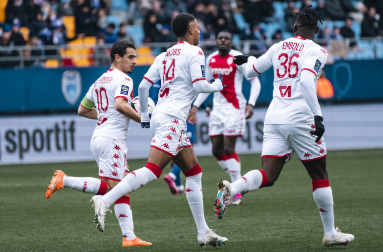 Le groupe de l’AS Monaco pour la réception de Reims