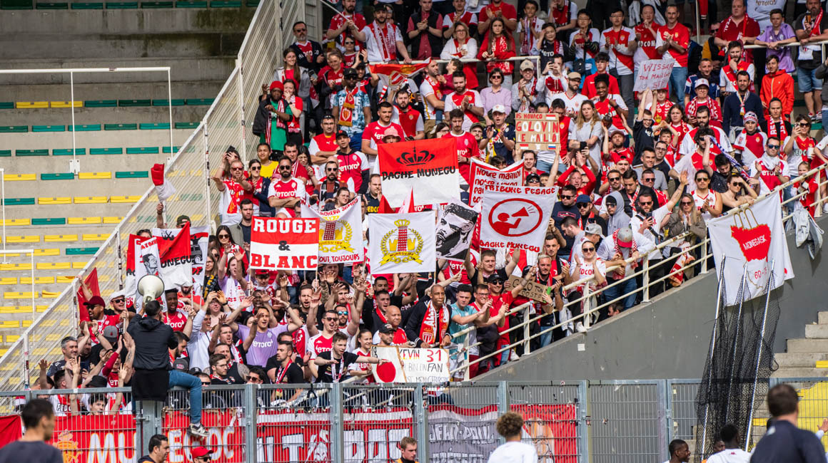 Près de 400 supporters monégasques dans le parcage à Nantes !