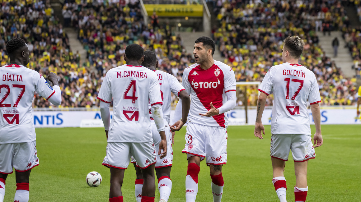 Le groupe de l’AS Monaco pour la réception de Lorient