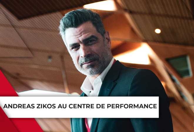 Dans les pas d&rsquo;Andres Zikos, en visite au Centre de Performance